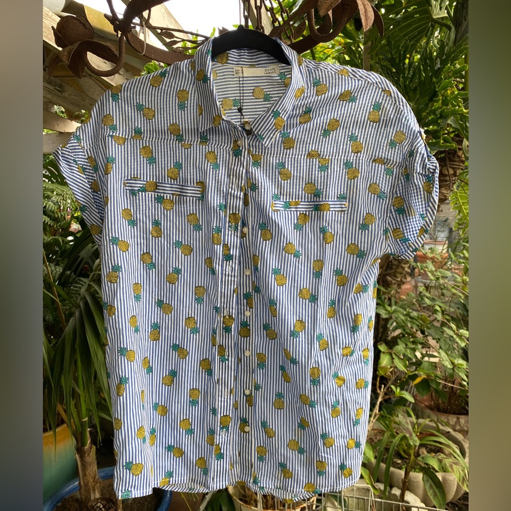Sfera Small Pineapple Button Up Shirt